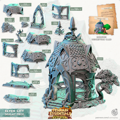 Elven City Display Piece 3D-printed model