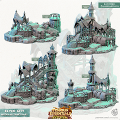 Elven City Modular Sanctuary - The Printable Dragon