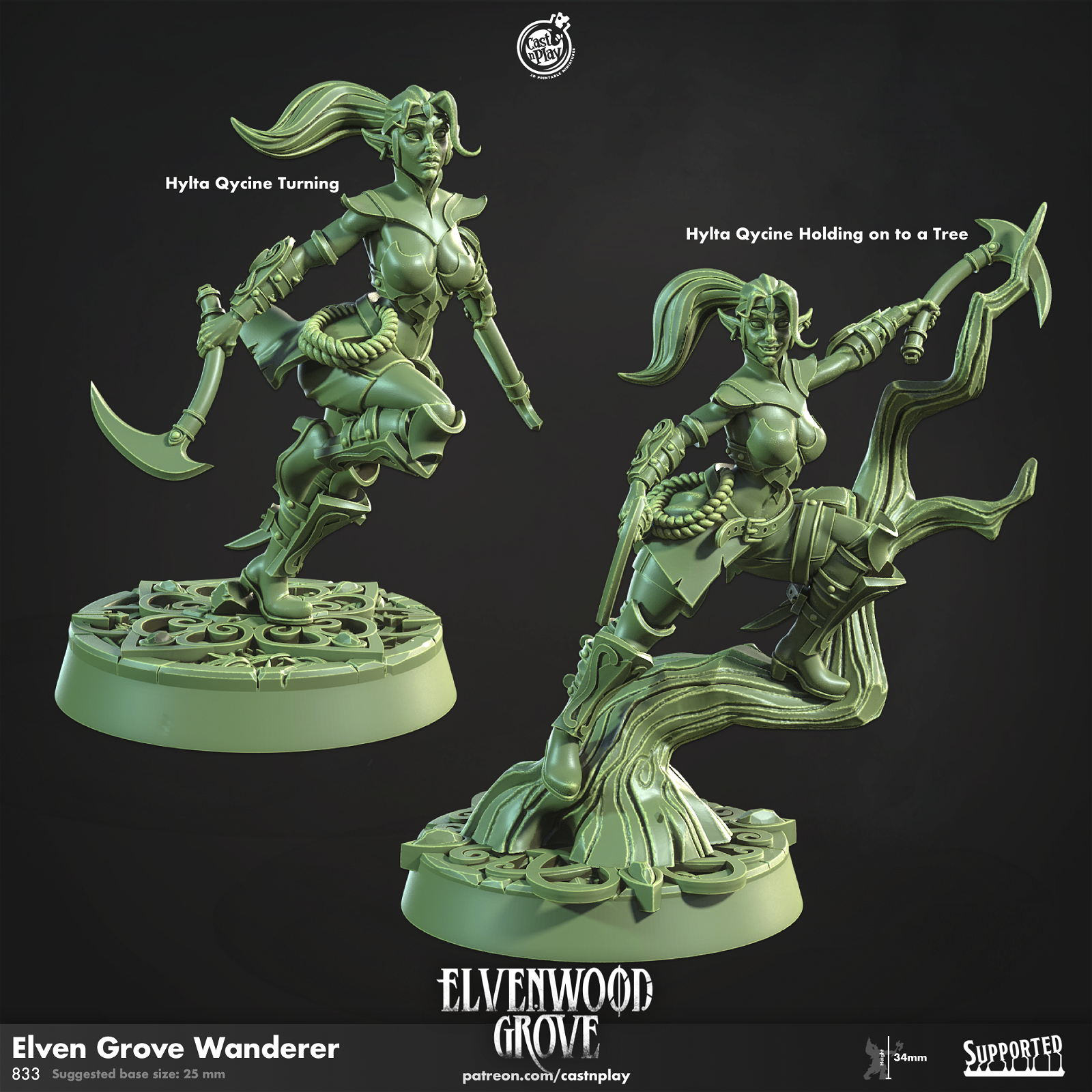 Elven Grove Wanderer - The Printable Dragon