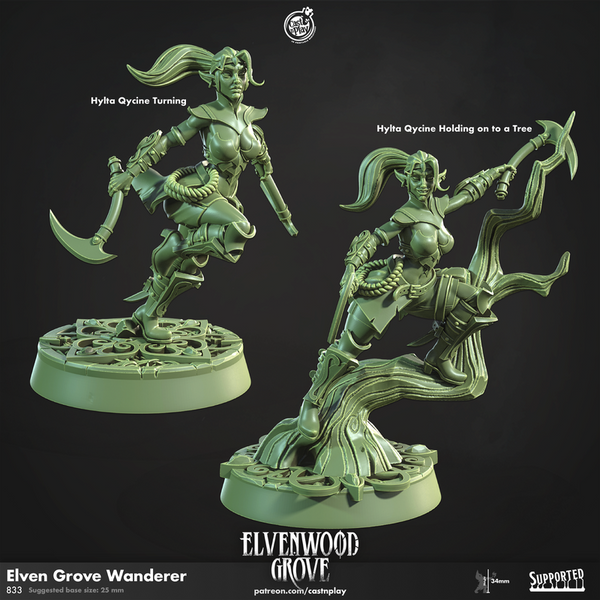 Elven Grove Wanderer 3D-printed model