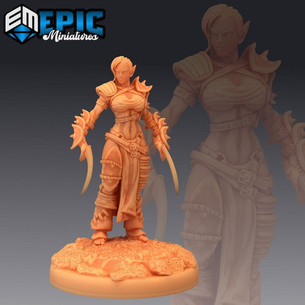 Elven Huntress 3D-printed model