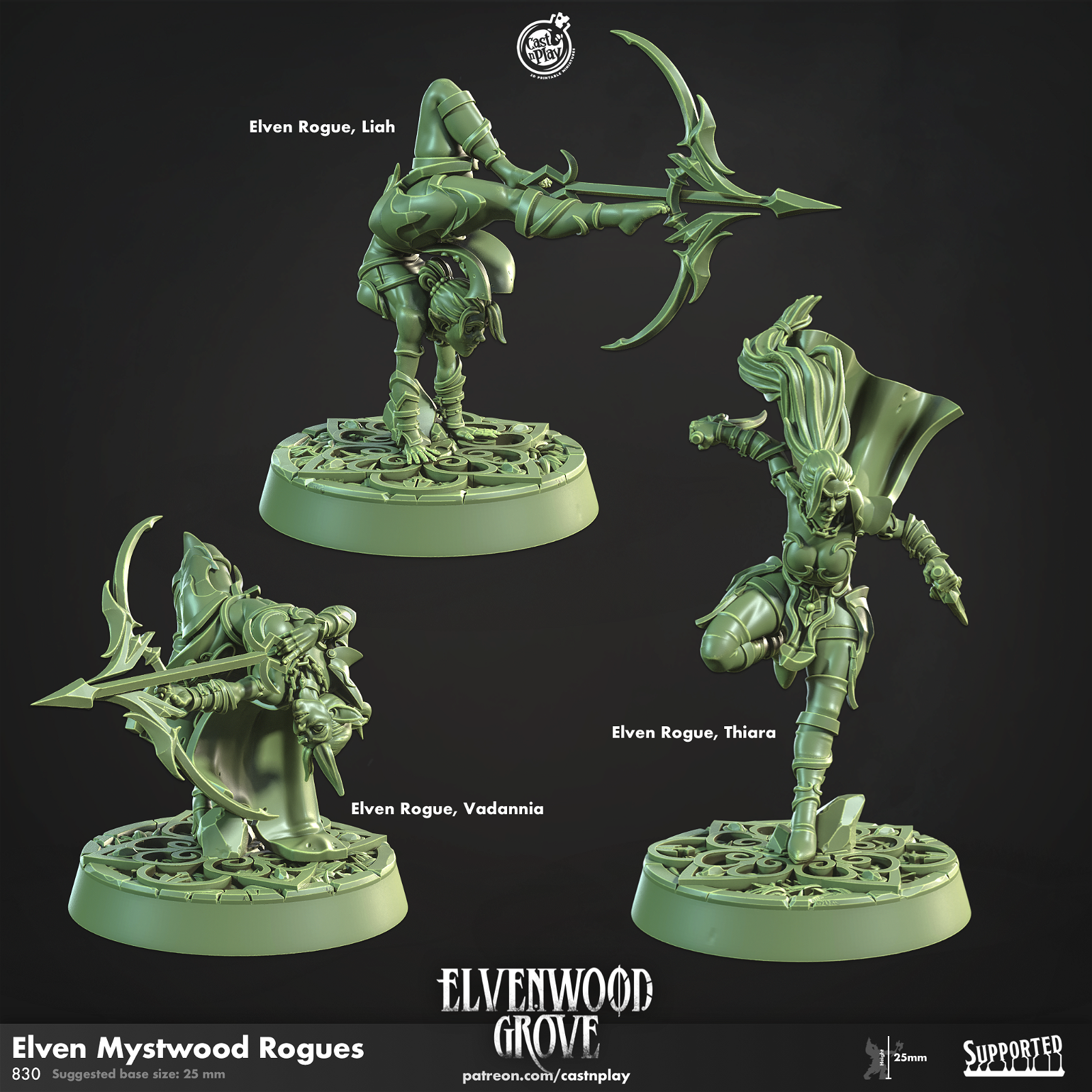 Elven Mystwood Rogues - The Printable Dragon