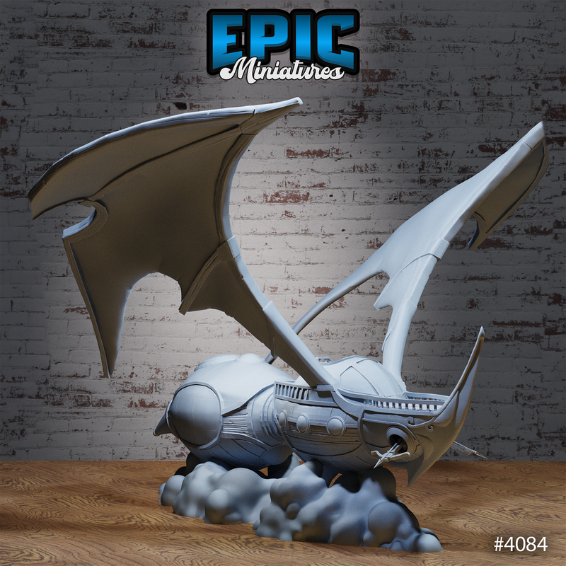 Elven Warbird Spelljammer 3D-printed model