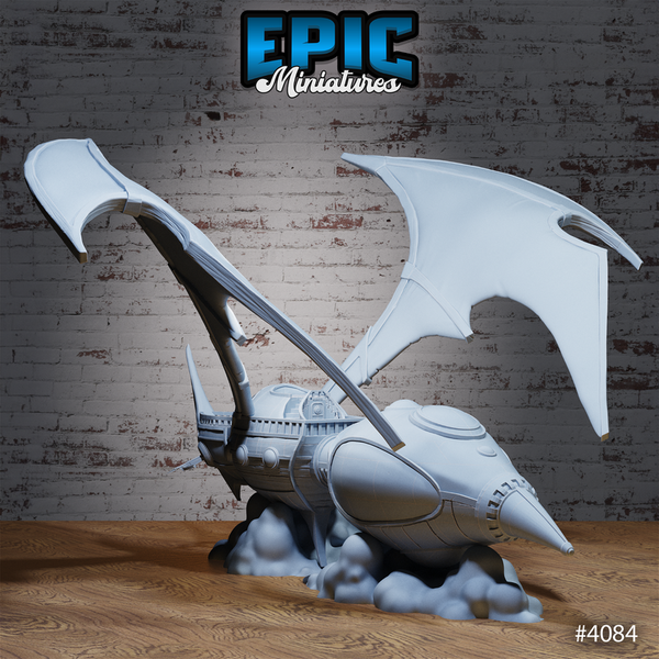 Elven Warbird Spelljammer 3D-printed model