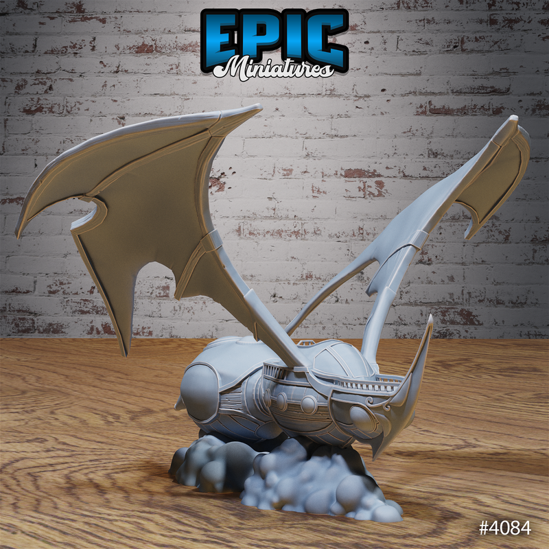 Elven Warbird Spelljammer 3D-printed model