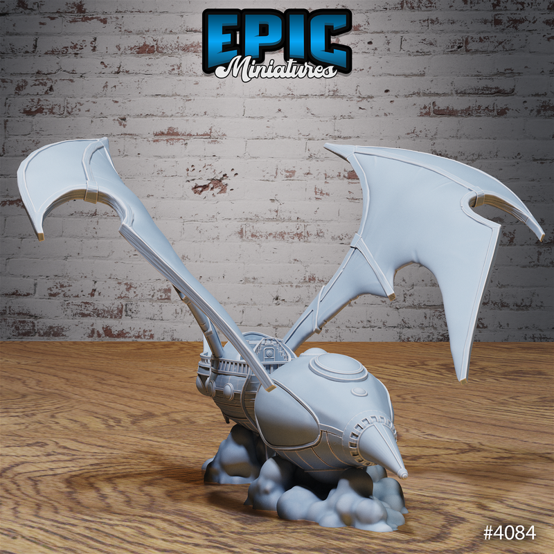 Elven Warbird Spelljammer 3D-printed model