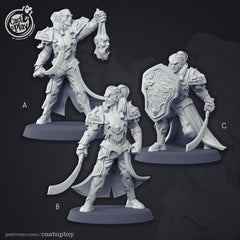 Elvish Champion 3D-printed model