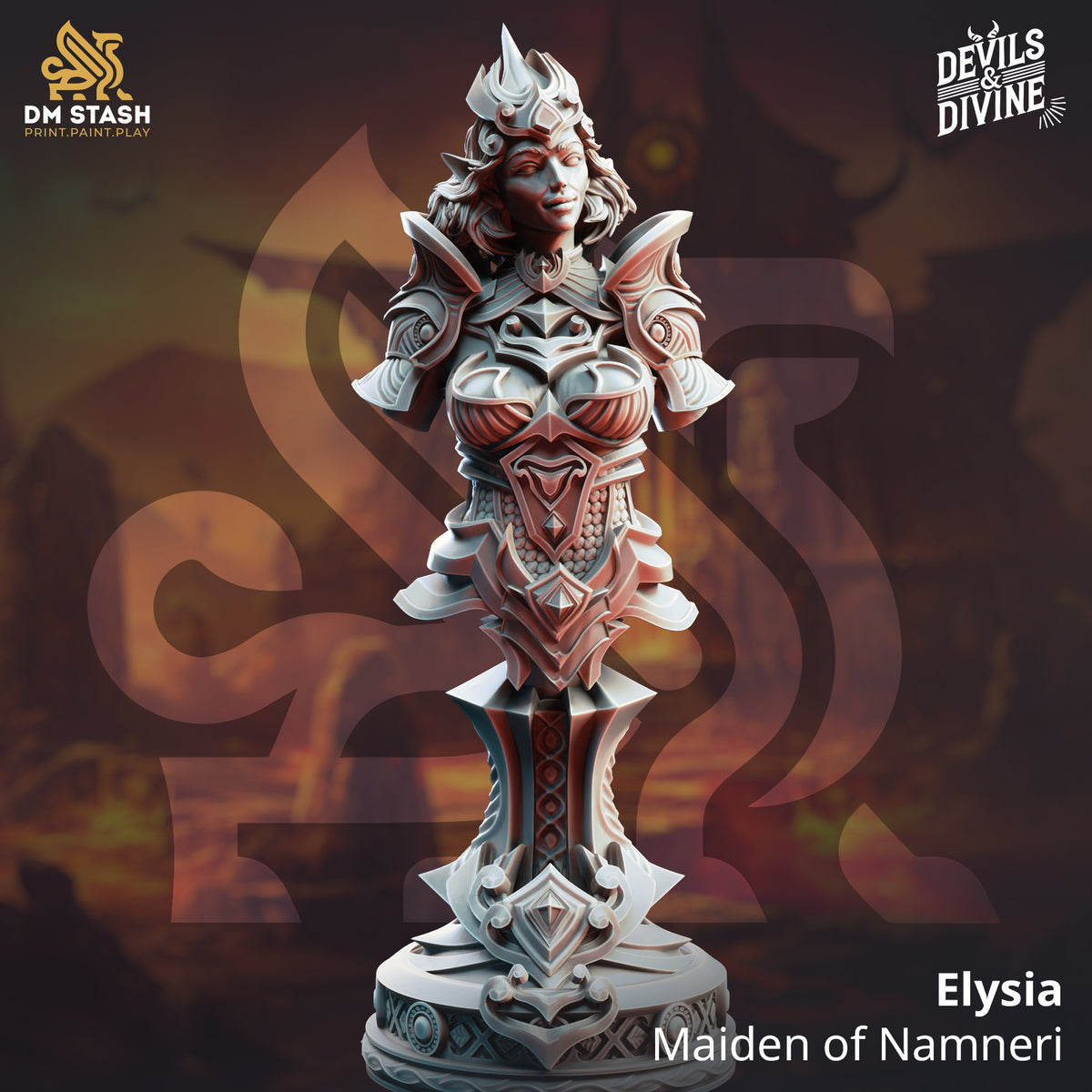 Elysia - Maiden of Namneri - BUST 3D-printed model