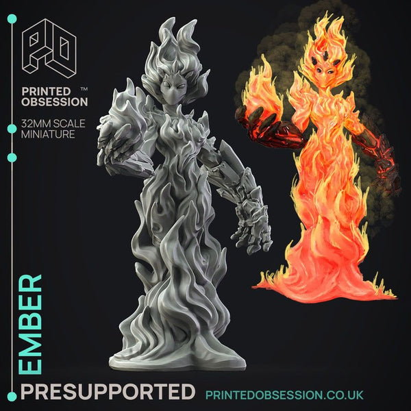 Ember 3D-printed model