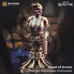 Eryial of Arvere - Unhinged Explosives Enthusiast (Bust) 3D-printed model
