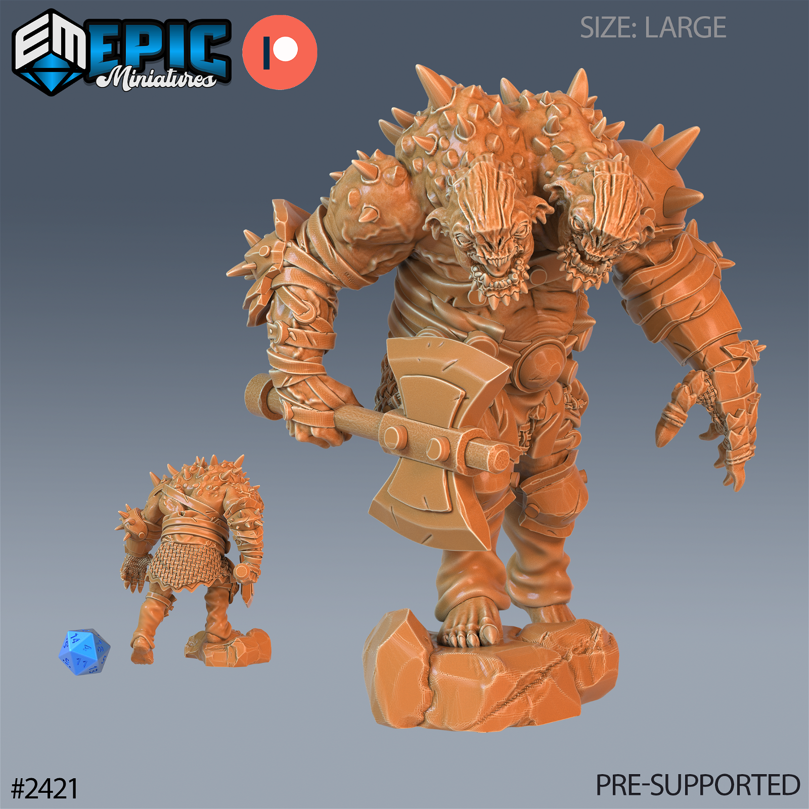 Ettin Beast - The Printable Dragon