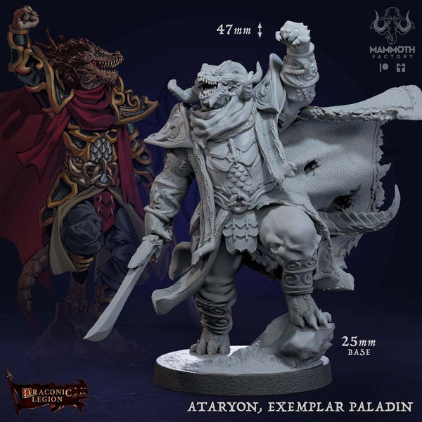 Exemplar Paladin 3D-printed model