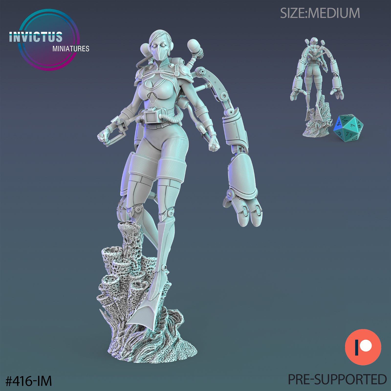 Exosuite Diver Girl - The Printable Dragon