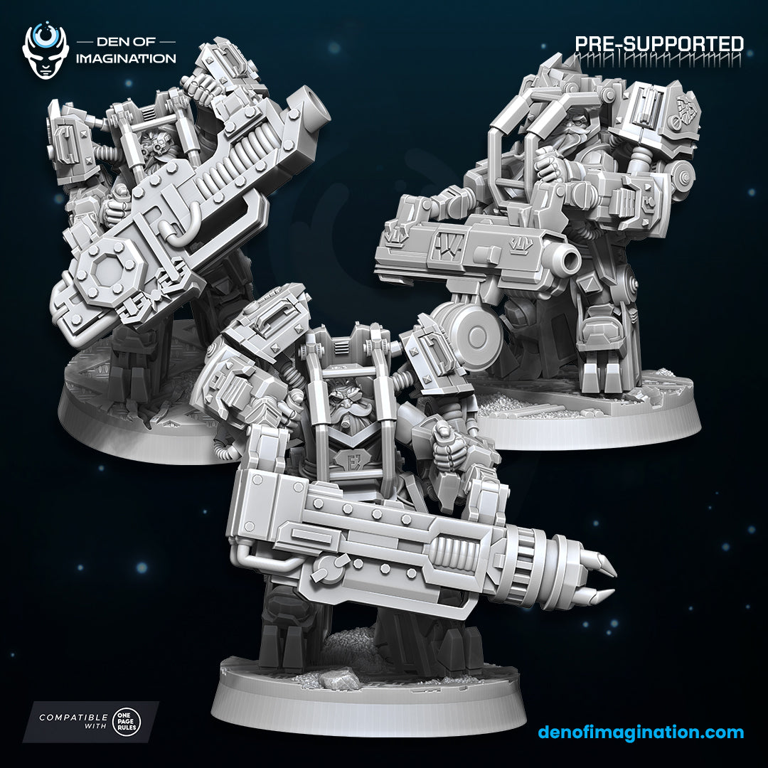 Space Dwarfs - Kazaroth Empire Exosuits Stone Crushers