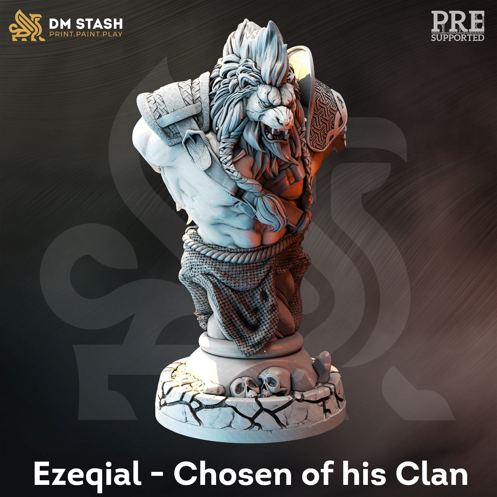 Ezeqial - Chosen of His Clan Bust - The Printable Dragon