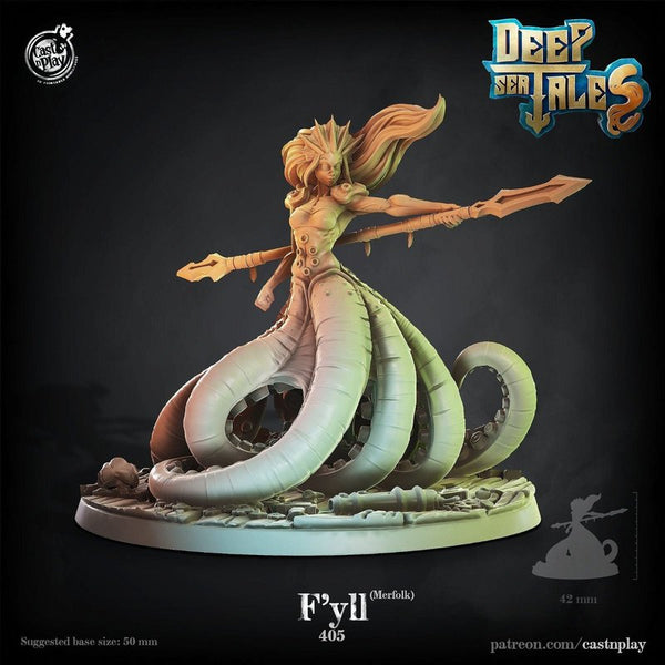 F'yll The Merfolk 3D-printed model