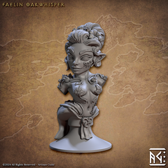 Faelin Oakwhisper Bust - The Printable Dragon