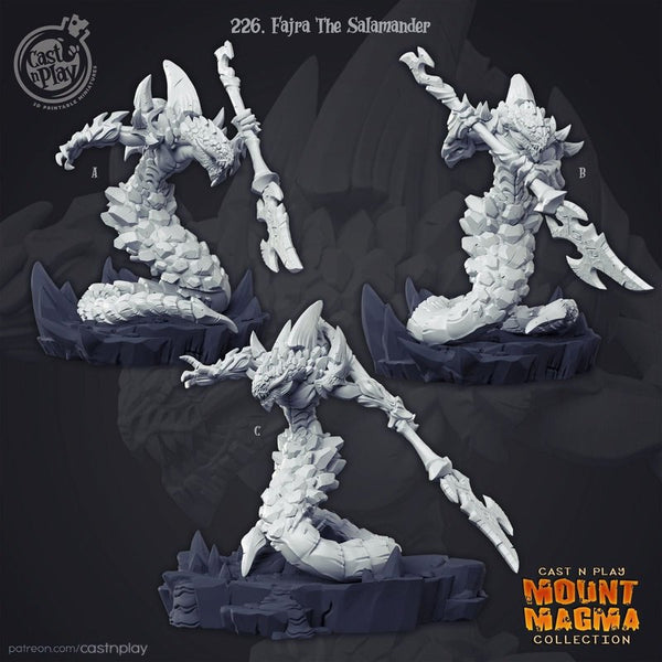 Fajra The Salamander 3D-printed model