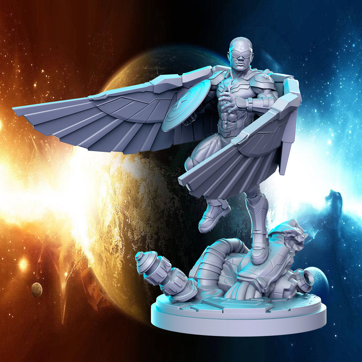 Falcon 3D-printed model