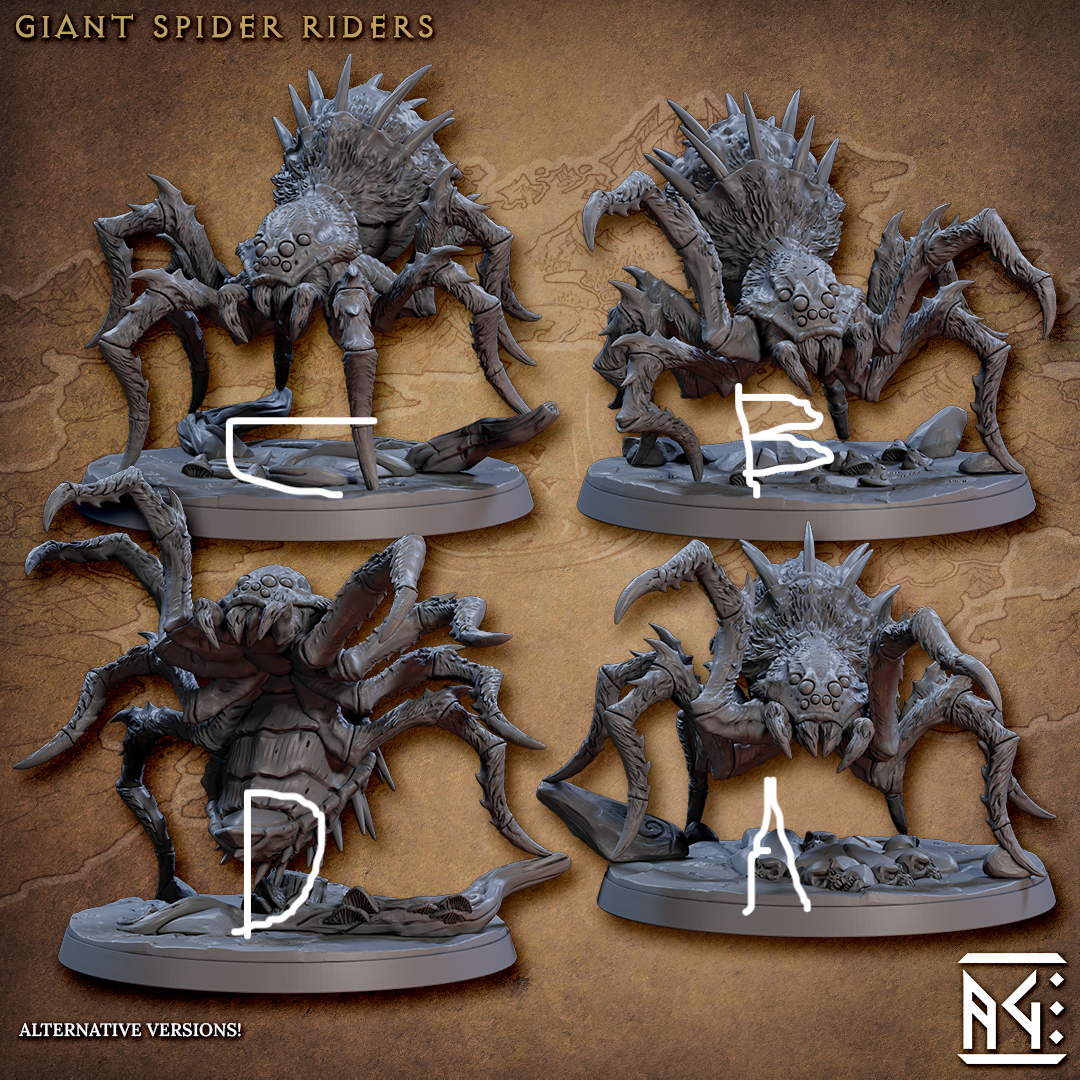 Faldorn Spider Riders - The Printable Dragon