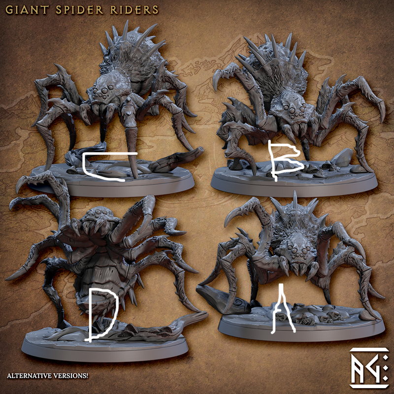 Faldorn Spider Riders 3D-printed model