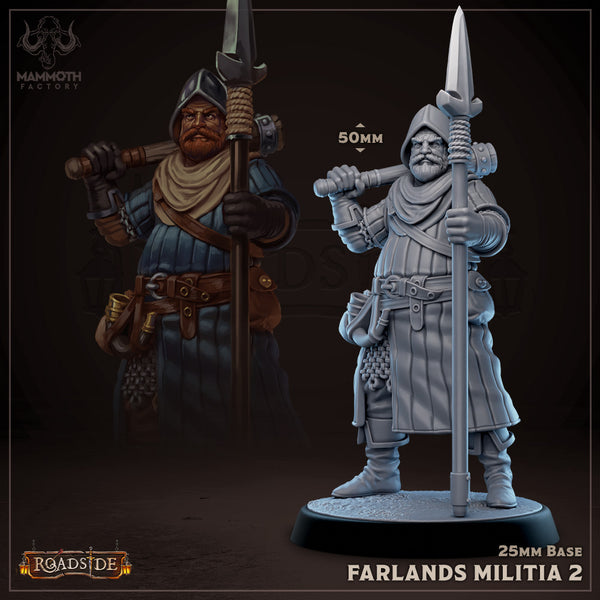 Farlands Militia 3D-printed model