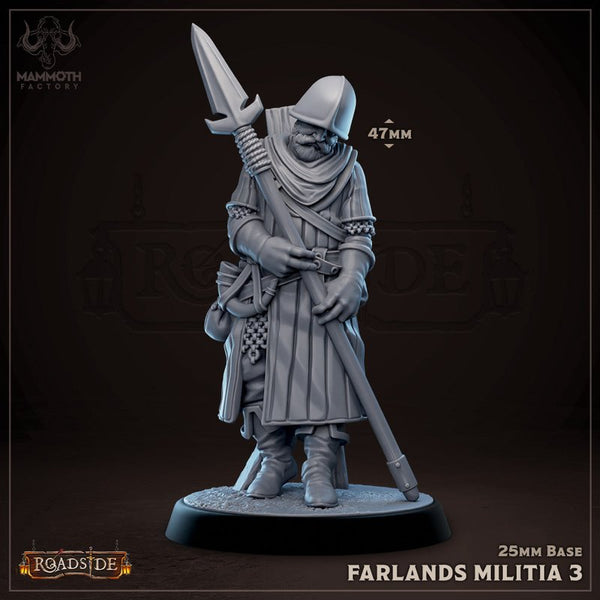 Farlands Militia 3D-printed model