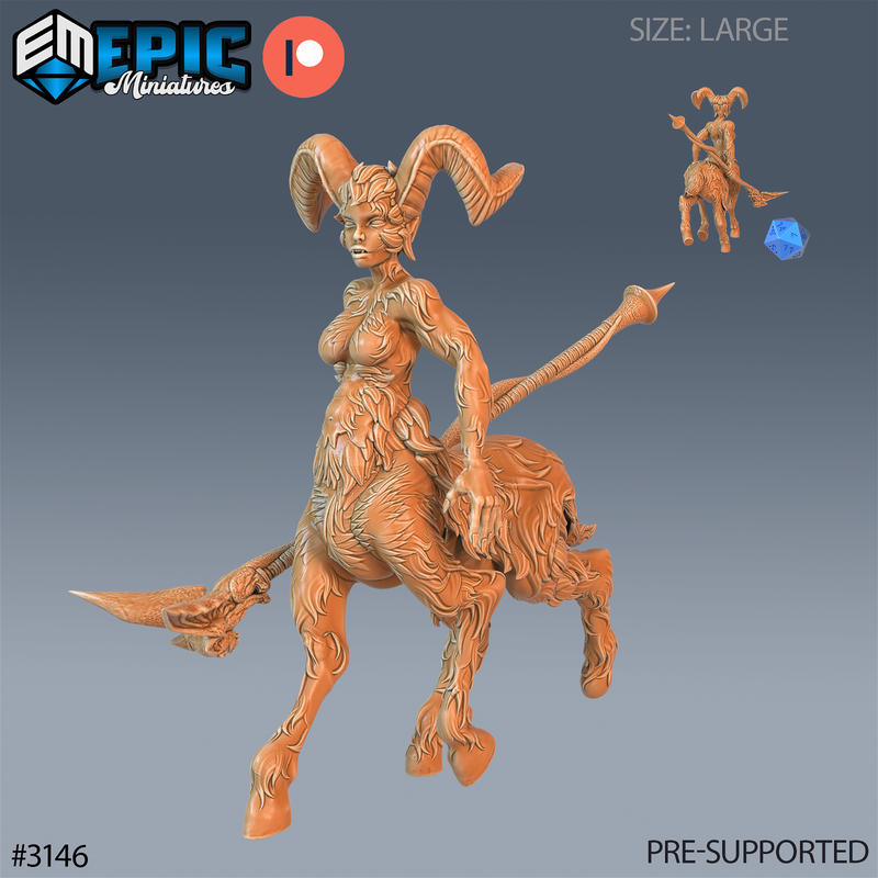 Faun Warlock 3D-printed model
