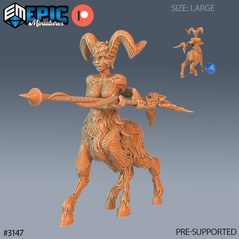 Faun Warlock 3D-printed model