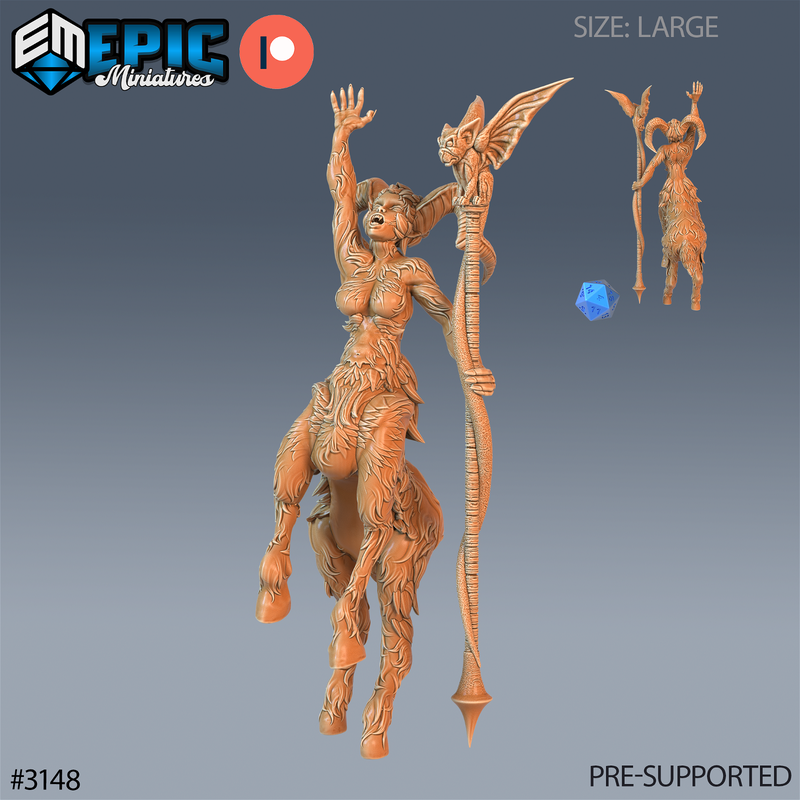 Faun Warlock 3D-printed model