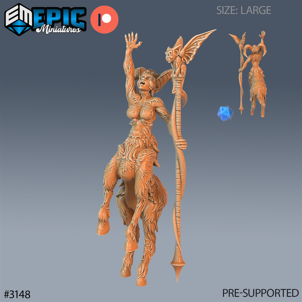 Faun Warlock 3D-printed model