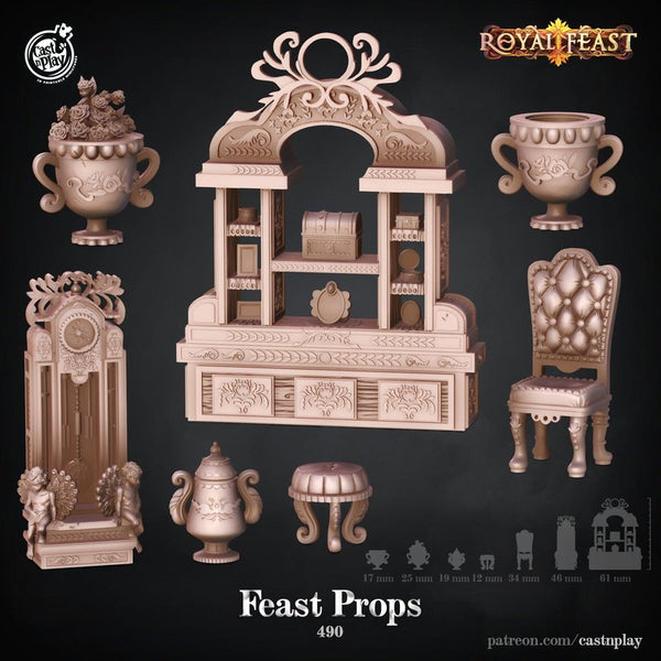 Feast Props 3D-printed model