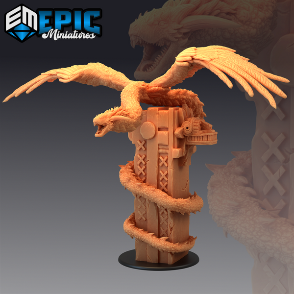 Feathered Serpent 3D-printed model