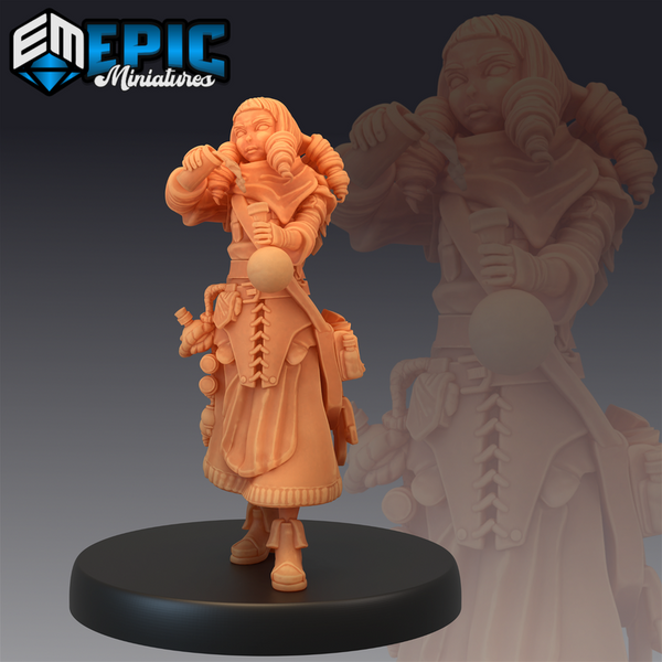 Female Alchemist 3D-printed model