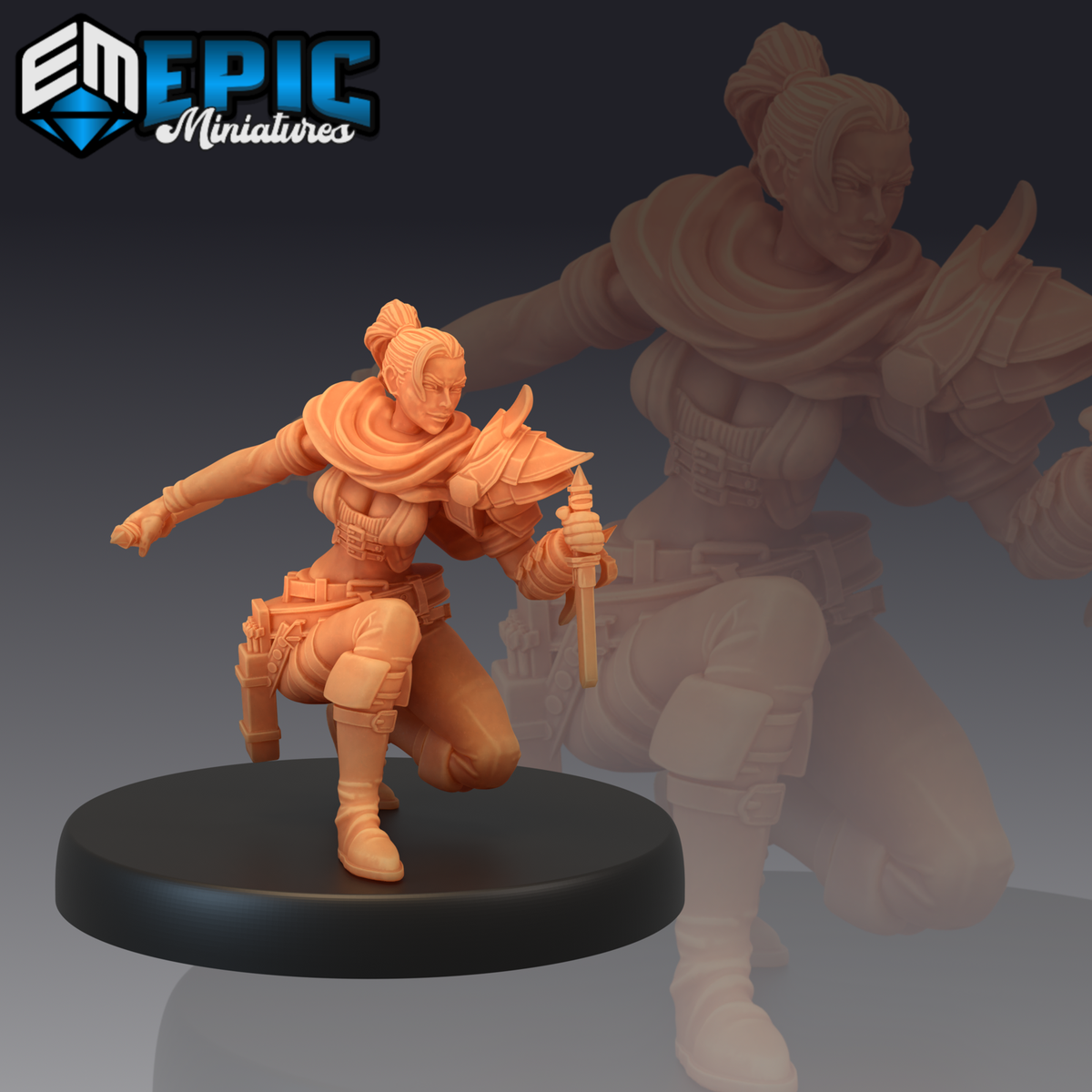 Female Assassin - The Printable Dragon