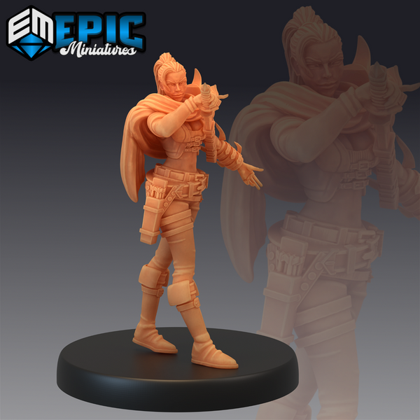 Female Assassin 3D-printed model