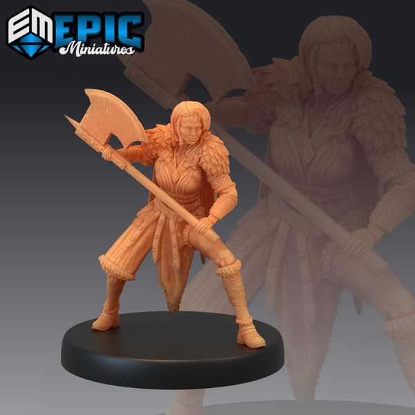 Female Barbarian 3D-printed model