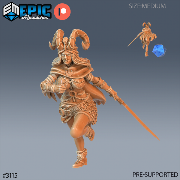 Female Druid 3D-printed model