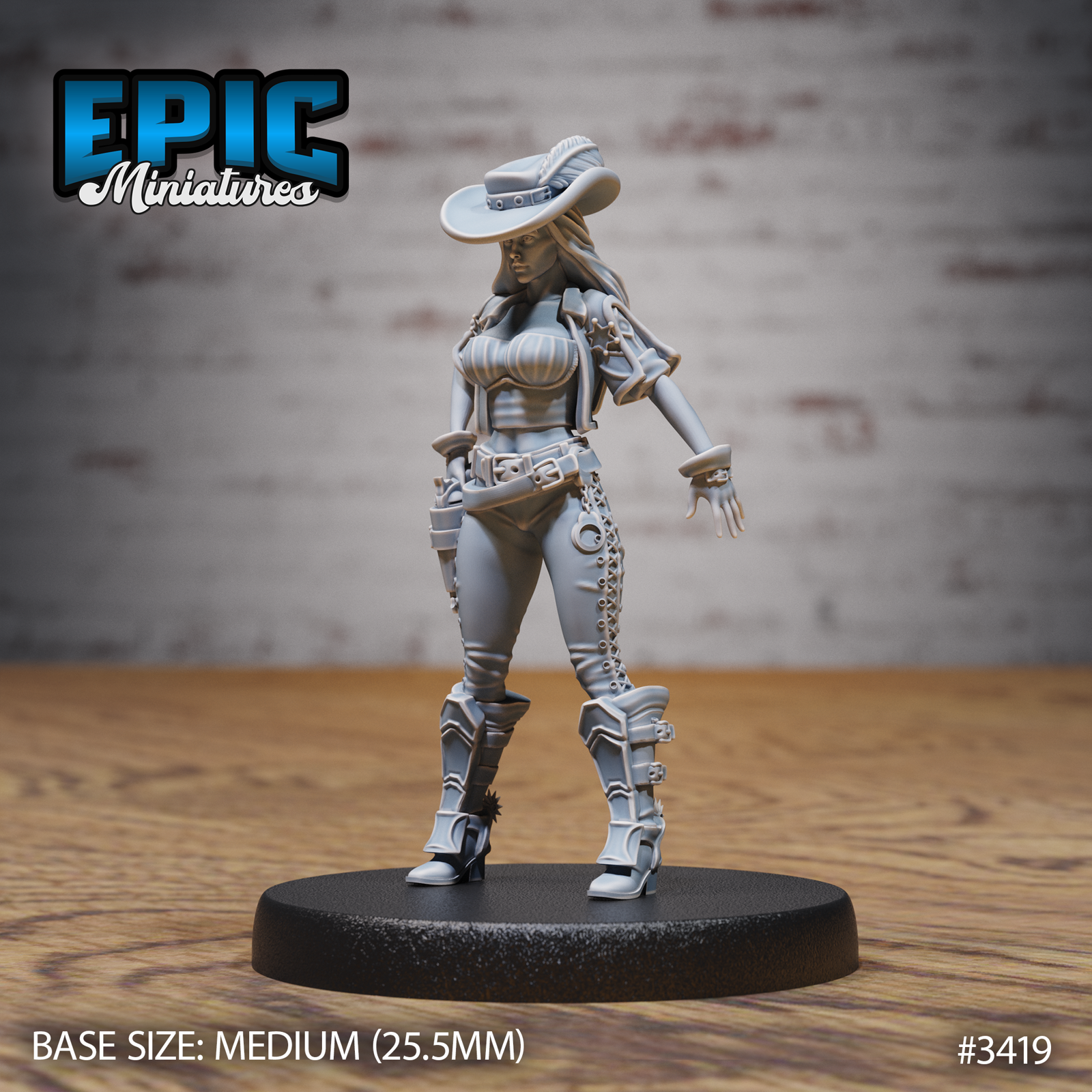 Female Gunslinger - The Printable Dragon