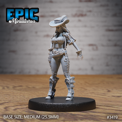 Female Gunslinger 3D-printed model