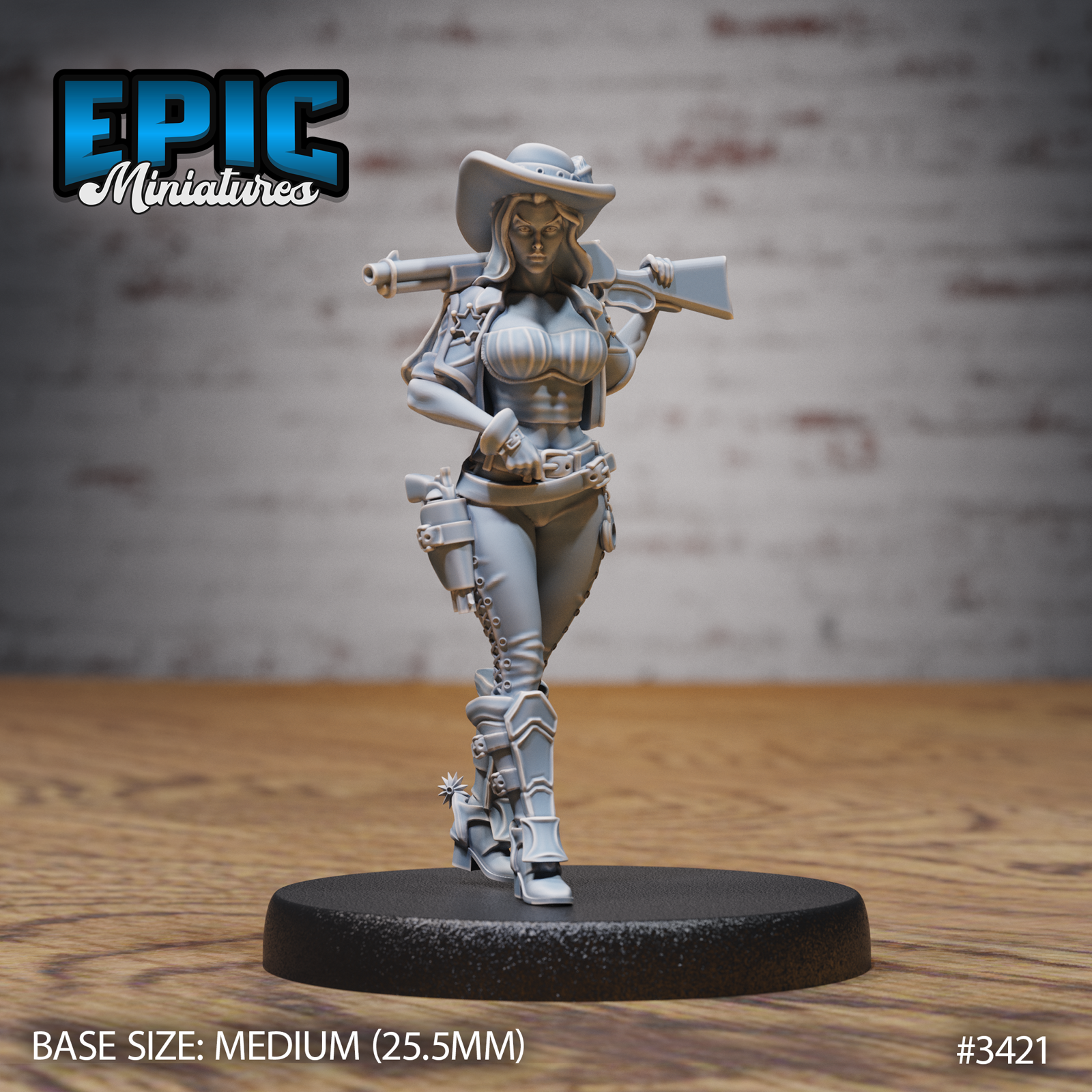 Female Gunslinger - The Printable Dragon