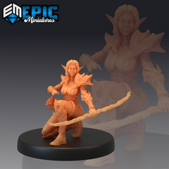 Female Half Elf 3D-printed model