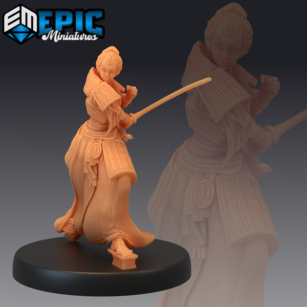 Female Samurai 3D-printed model
