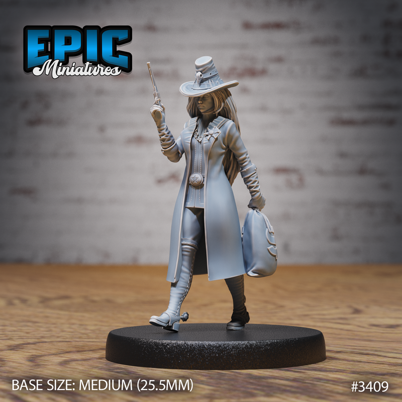 Female Sheriff 3D-printed model
