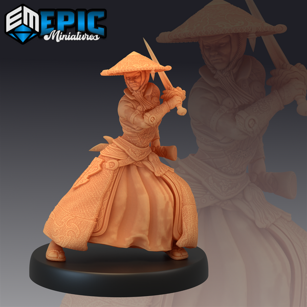 Female Warrior Monk - The Printable Dragon