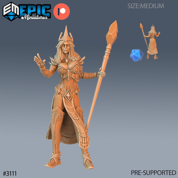 Female Wizard 3D-printed model