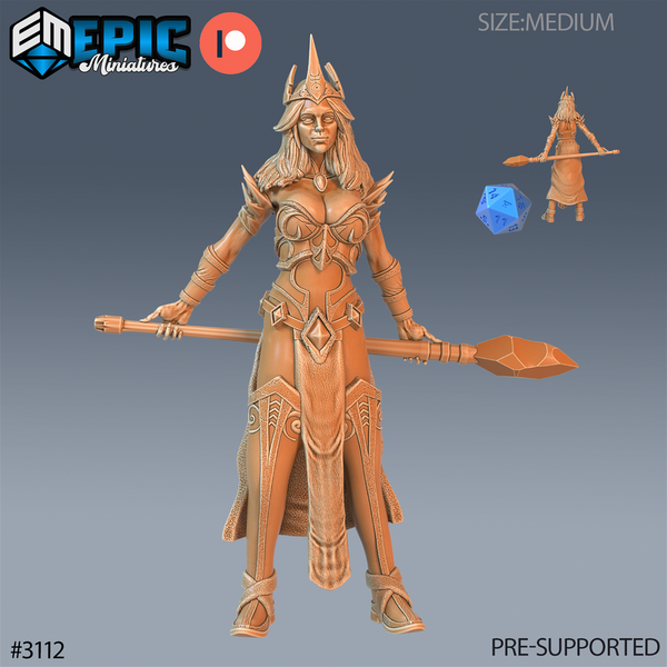 Female Wizard 3D-printed model