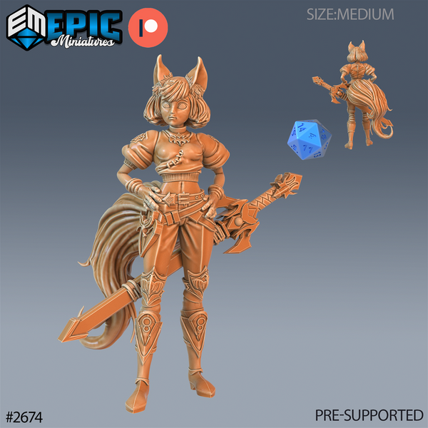 Fennec Girl 3D-printed model