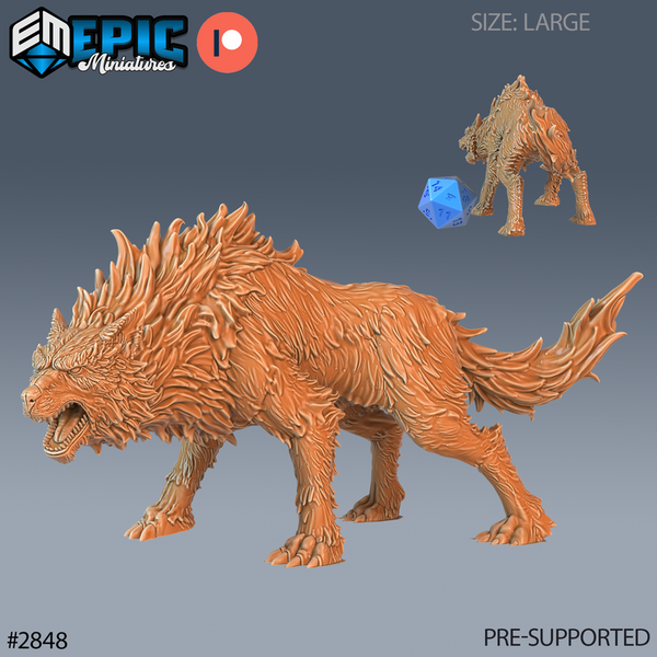 Fenrir Wolf 3D-printed model