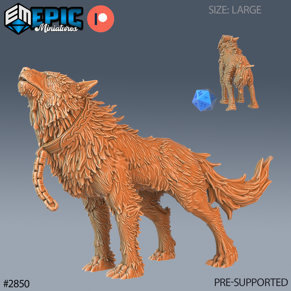 Fenrir Wolf 3D-printed model